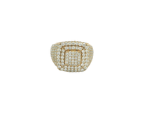 Load image into Gallery viewer, Men's 14kt Yellow Gold Diamond Ring