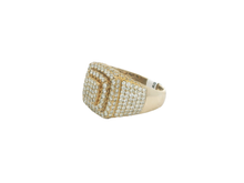 Load image into Gallery viewer, Men's 14kt Yellow Gold Diamond Ring