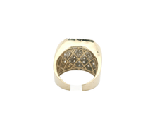 Load image into Gallery viewer, Men's 14kt Yellow Gold Diamond Ring