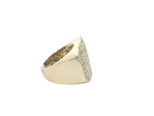 Load image into Gallery viewer, Men's 14kt Yellow Gold Diamond Ring