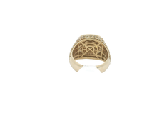 Load image into Gallery viewer, Men's 14kt Yellow Gold Diamond Ring