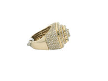 Load image into Gallery viewer, Men's 14kt Yellow Gold Diamond Ring