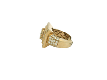 Load image into Gallery viewer, Men's 10kt Yellow Gold Diamond ring