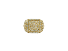 Load image into Gallery viewer, Men's 10kt Yellow Gold Diamond Ring