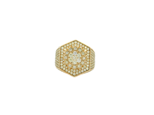 Load image into Gallery viewer, Men's 10kt Yellow Gold Diamond Ring