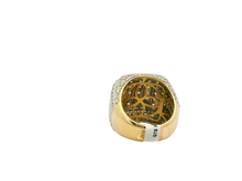 Load image into Gallery viewer, Men's 14kt Yellow Gold Diamond Ring
