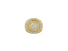 Load image into Gallery viewer, Men's 14kt Yellow Gold Diamond Ring