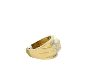Load image into Gallery viewer, Men's 10kt Yellow Gold Diamond Ring
