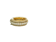 Load image into Gallery viewer, Men's 14k Yellow Gold Diamond Band Ring