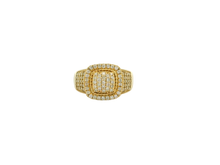 Load image into Gallery viewer, Men's 10kt Yellow Gold Diamond Ring