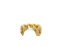 Load image into Gallery viewer, Men's 14kt Yellow Gold Diamond Band Ring