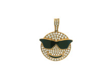 Load image into Gallery viewer, Emoji Pendant with Diamonds