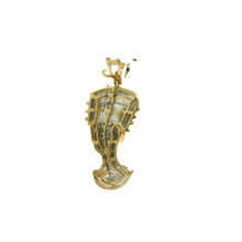 Load image into Gallery viewer, Yellow Gold Nefertiti Pendant with Onyx & Diamond Accents