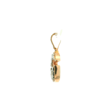 Load image into Gallery viewer, Gold 'G' Pendant with Princess Cut Diamonds