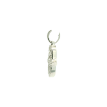 Load image into Gallery viewer, White Gold Hamsa Hand Diamond Pendant