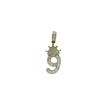 Load image into Gallery viewer, Yellow Gold Pendant with Baguette Cut Diamonds