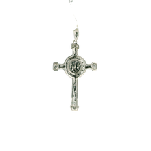 Load image into Gallery viewer, White Gold Diamond Crucifix Pendant