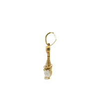 Load image into Gallery viewer, Yellow Gold Pendant with Round Brilliant Cut Diamonds