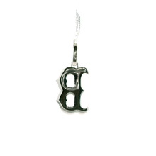 Load image into Gallery viewer, White Gold 'B' Letter Diamond Pendant