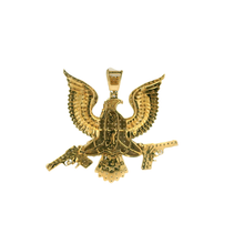 Load image into Gallery viewer, Yellow Gold American Eagle Diamond Pendant