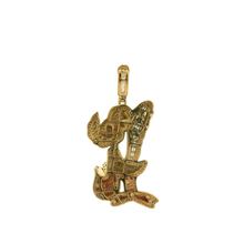 Load image into Gallery viewer, Yellow Gold Pendant with Baguette Cut Diamonds
