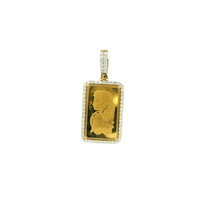 Load image into Gallery viewer, Yellow Gold Pendant with Round Cut Brilliant Diamonds