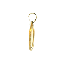 Load image into Gallery viewer, Yellow Gold Pendant with Baguette Cut Diamonds