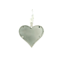 Load image into Gallery viewer, Heart-Shaped Silver Pendant with Round Brilliant Diamonds