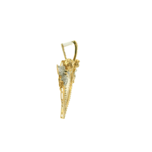 Load image into Gallery viewer, Yellow Gold Angel Heart Pendant with Round Brilliant Diamonds