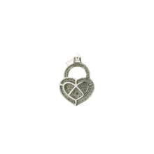 Load image into Gallery viewer, White Gold Diamond Heart Pendant