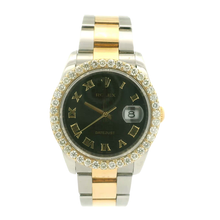 Load image into Gallery viewer, Two-Tone Rolex Datejust with Diamond Bezel