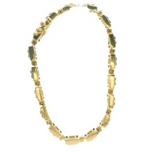 Load image into Gallery viewer, Elegant Yellow Gold Tennis Bracelet with Square Cut Diamonds