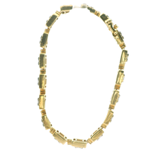 Load image into Gallery viewer, Elegant Yellow Gold Tennis Bracelet with Square Cut Diamonds