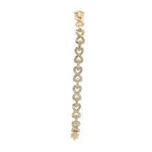 Load image into Gallery viewer, Yellow Gold Bracelet with Round Brilliant Cut Diamonds