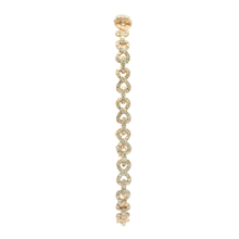 Load image into Gallery viewer, Yellow Gold Bracelet with Round Brilliant Cut Diamonds