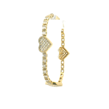 Load image into Gallery viewer, Yellow Gold Bracelet with Baguette Cut Diamonds