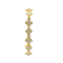 Load image into Gallery viewer, Elegant Yellow Gold Bracelet with Brilliant-Cut Round Diamonds