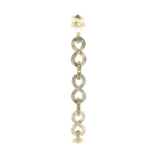 Load image into Gallery viewer, Yellow Gold Bracelet with Baguette Cut Diamonds