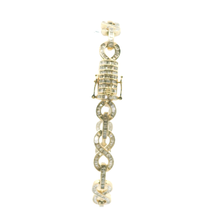 Load image into Gallery viewer, Yellow Gold Bracelet with Baguette Cut Diamonds