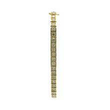 Load image into Gallery viewer, Yellow Gold Tennis Bracelet with Round Cut Diamonds