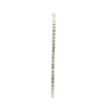 Load image into Gallery viewer, White Gold Diamond Tennis Bracelet with Round Brilliant Cut Diamonds