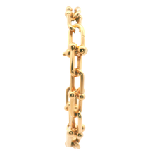 Load image into Gallery viewer, Elegant Yellow Gold Link Bracelet