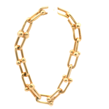 Load image into Gallery viewer, Elegant Yellow Gold Link Bracelet