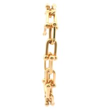 Load image into Gallery viewer, Elegant Yellow Gold Link Bracelet