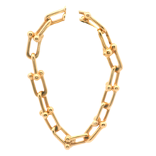 Load image into Gallery viewer, Elegant Yellow Gold Link Bracelet