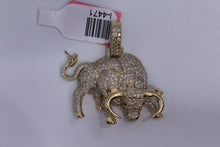 Load image into Gallery viewer, 10k Yellow Gold Bull Pendant