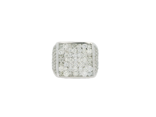 Men's 14kt White Gold Diamond Ring