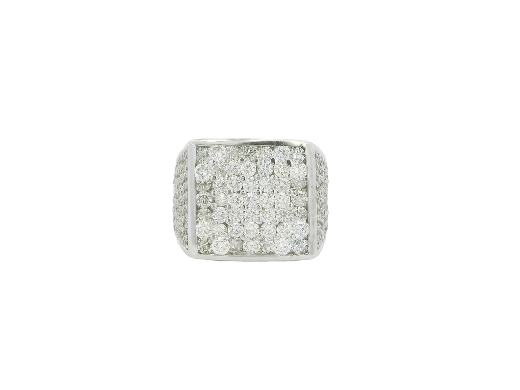 Men's 14kt White Gold Diamond Ring