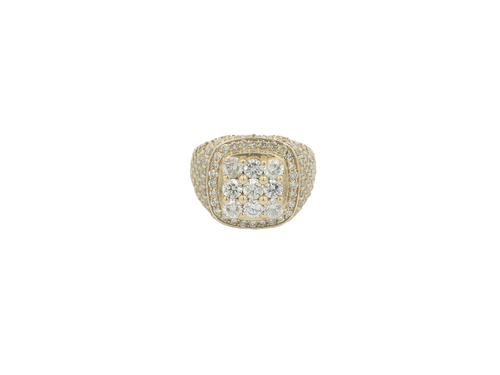 Men's 14kt Yellow Gold Diamond Ring