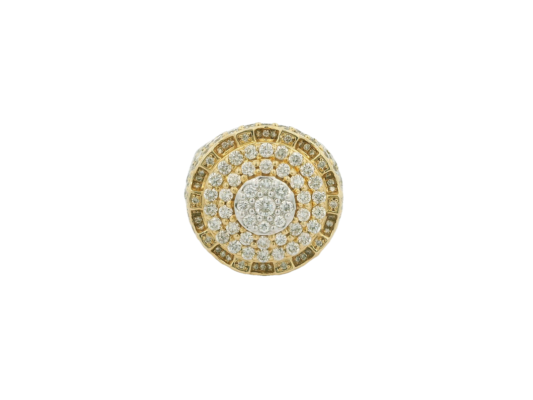 Men's 14kt Yellow Gold Diamond Ring